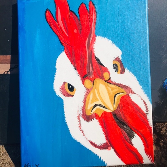 Other - White Chicken Painting